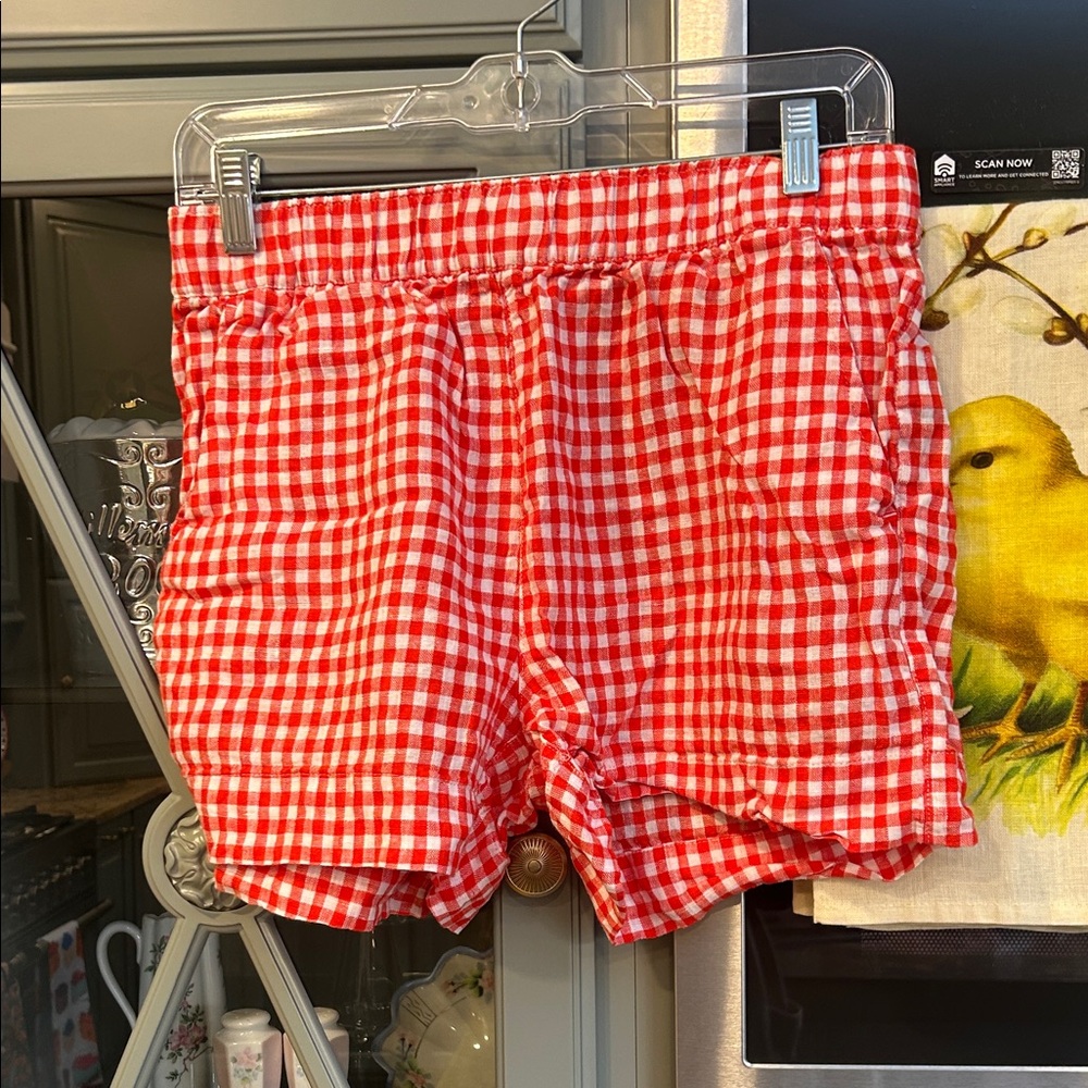 C&C California Red and White Gingham Women Shorts